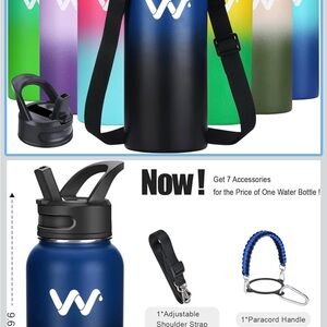 Gradient Insulated Water Bottle with Accessories